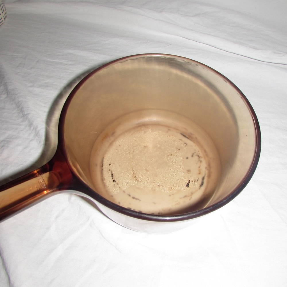 Vintage Vision Amber Glass Saucepan - Picture 9 of 9